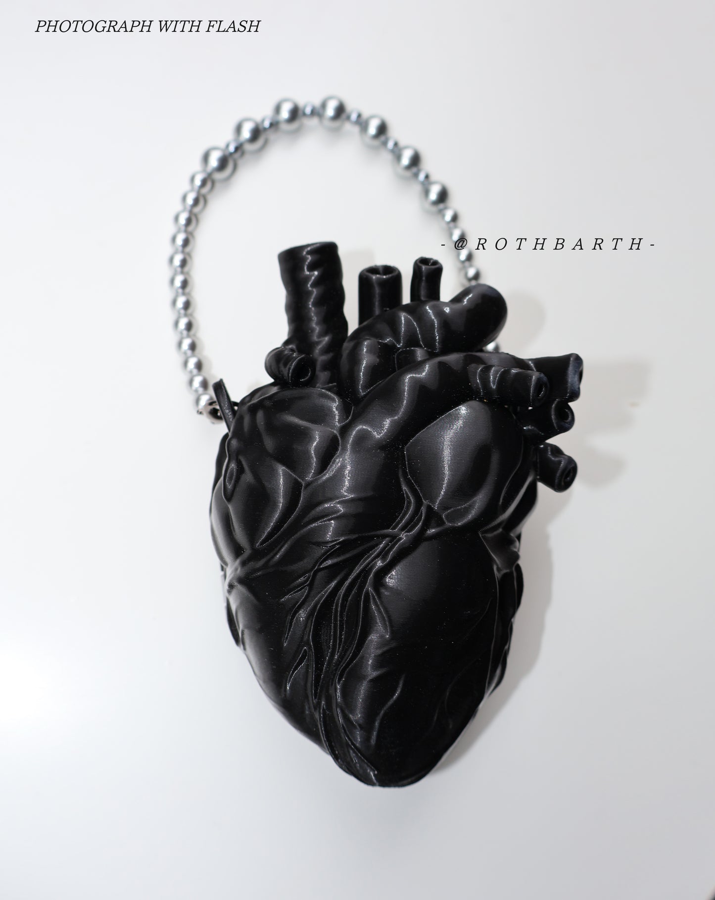 +PreOrder+Boss's Black Heart Handbag 3DPrint