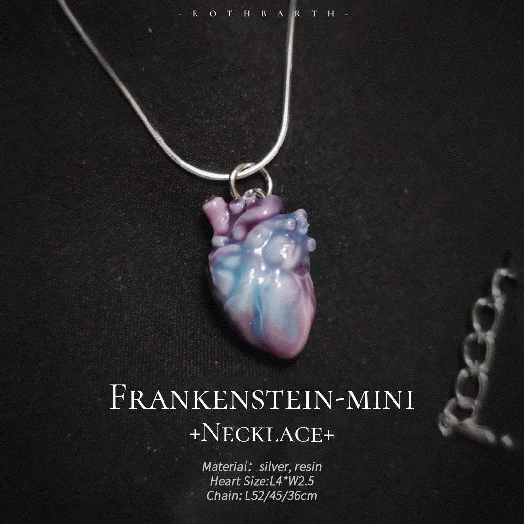 Frankenstein Anatomical Heart Necklace 3dprint