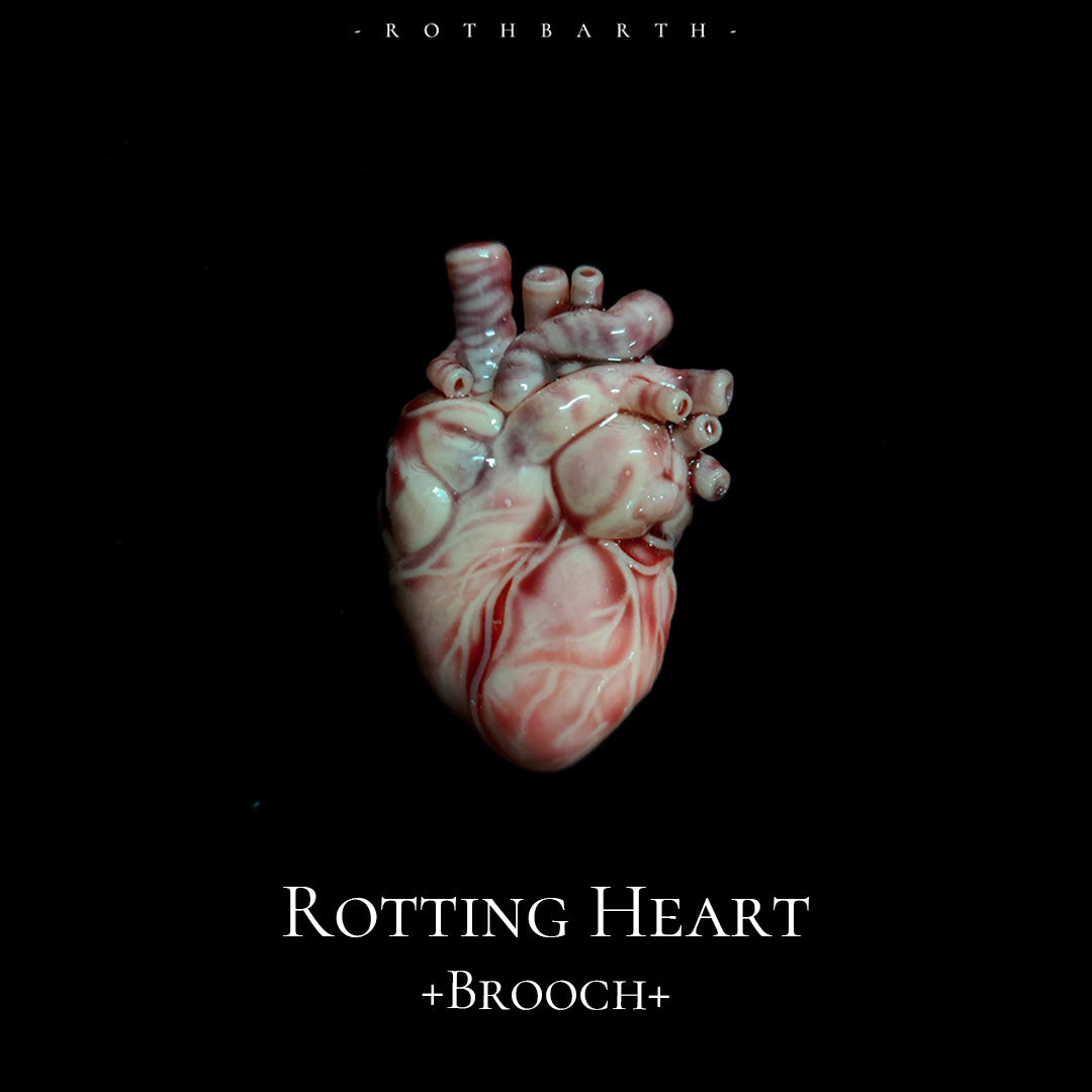 Rotting Heart Handmade Brooch