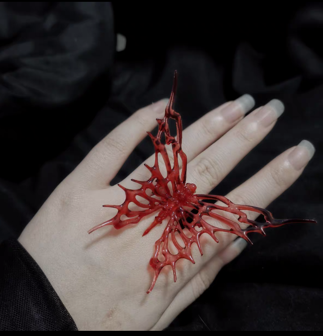 Bloody Butterfly 3dPrinted Ring