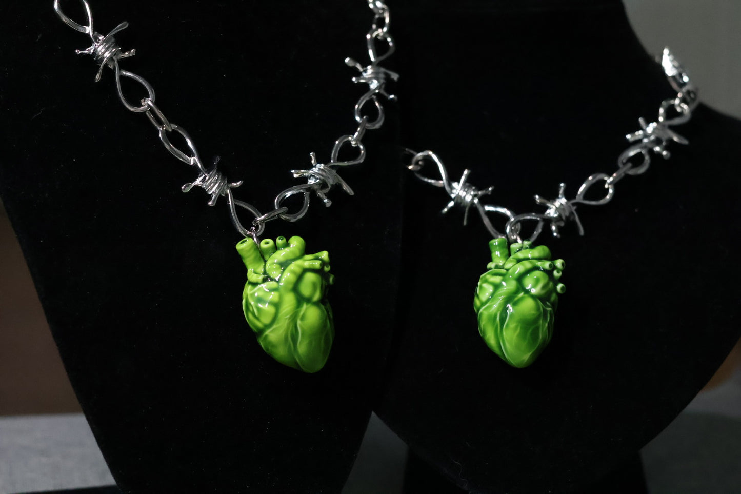 Poisonous Bramble Necklace 3dPrinting Heart necklace