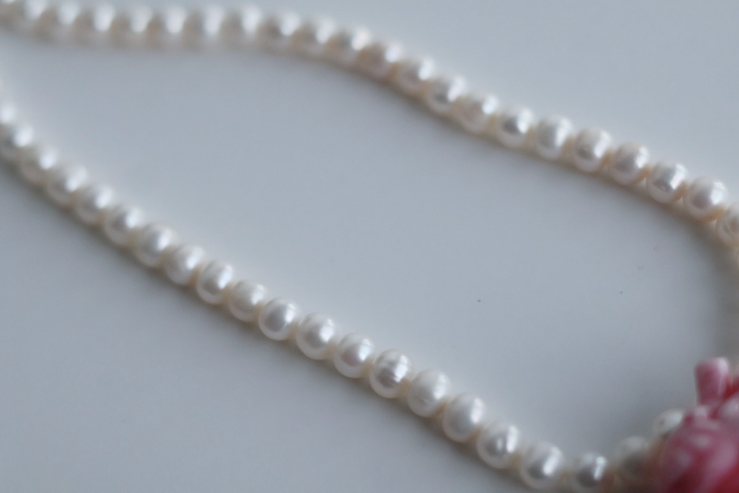 Fading Heart Freshwater Pearl & 3D Printed Pendant