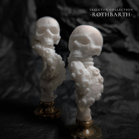 Tentacle Skull Wax Seal Handle-WHITE